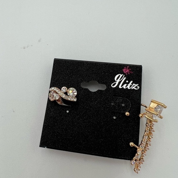 One Gold Plated  Star Cuff Earrings for Women Cartilage Ear Cuff CZ - Picture 3 of 10